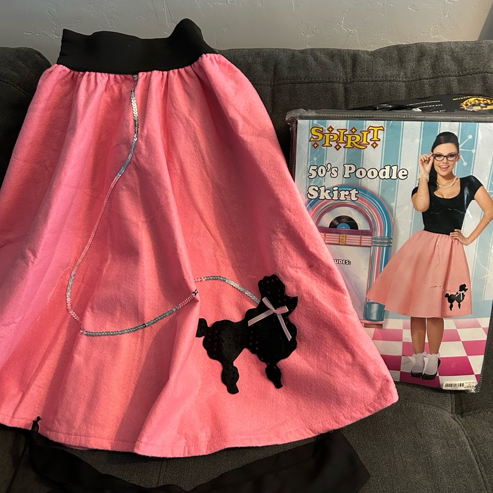 Pink 50's Poodle Skirt